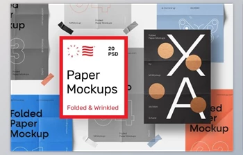Download Folded Paper <span class='badge badge-warning'>Mockups</span> (<span class='badge badge-warning'>JPG</span>, <span class='badge badge-warning'>PSD</span>, <span class='badge badge-warning'>PDF</span>) CreativeMarket 4610821