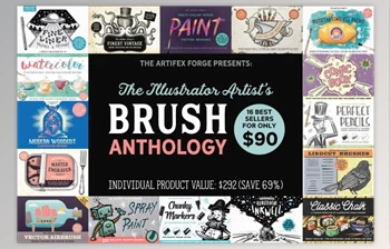 Download Illustrator Artist’s Brush Anthology (AI, PDF, EPS, PSD, JPG)