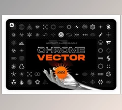 Download Chrome & Vector Abstract Shapes Pack By Samolevsky