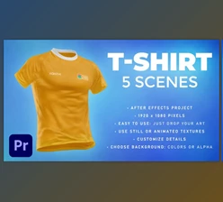 Download T-shirt - 5 Scenes Mockup Template - Animated Mockup PREMIERE - Videohive 33990164 - PR Project