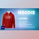 Download Hoodie - 5 Scenes Mockup Template - Animated Mockup PREMIERE - Videohive 34082291