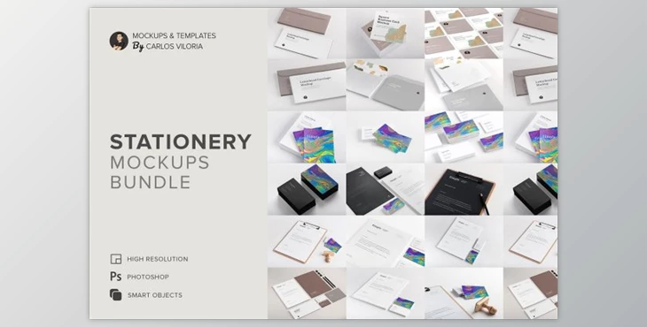 Download Stationery Mockups Bundle (PDF, PSD, JPG)