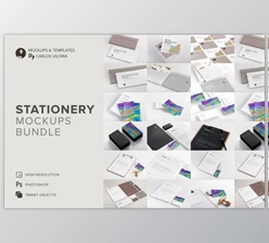Download Stationery Mockups Bundle (PDF, PSD, JPG)