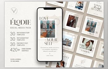Download Elodie – Social <span class='badge badge-warning'>Media</span> Pack (PNG, PSD, PDF)