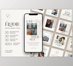 Download Elodie – Social Media Pack (PNG, PSD, PDF)
