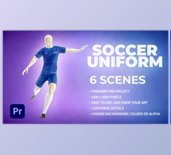 Download Soccer Uniform Mockup Template - Animated Mockup PREMIERE (Videohive 34549596) - PR Project