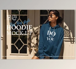 Download Hoodie Mock-Up Hip Hop Style (PSD)