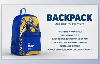 Download Backpack Mockup Template - Animated Mockup <span class='badge badge-warning'>PREMIERE</span> (<span class='badge badge-warning'>Videohive</span> 34761252)