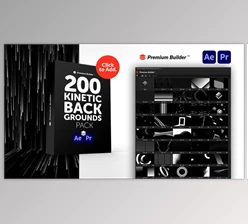 Download PremiumBuilder Kinetic Backgrounds Pack 32854609 - AE Project
