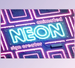 Download Neon Animated Sign Creator CreativeMarket 5338598