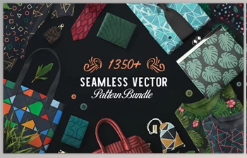 Download InkyDeals 1350+ Seamless Vector <span class='badge badge-warning'>Patterns</span> Bundle