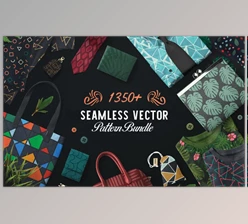 Download InkyDeals 1350+ Seamless Vector Patterns Bundle