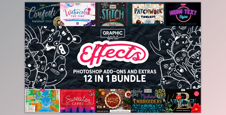 Download InkyDeals 12-in-1 Photoshop Addons Bundle