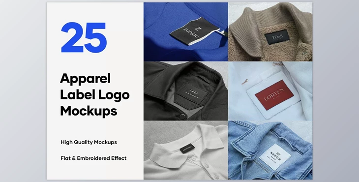 Download 25 Apparel Tag & Labels Logo Mockups