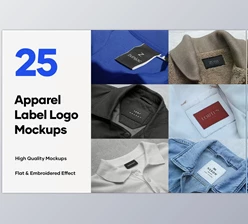 Download 25 Apparel Tag & Labels Logo Mockups