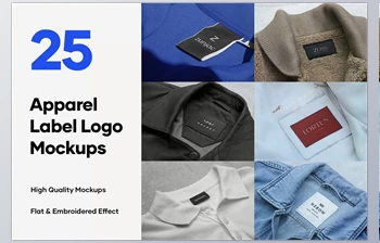 Download 25 Apparel Tag & Labels Logo <span class='badge badge-warning'>Mockups</span>