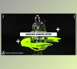 Download Gaming Intro – Gamer channel opener Davinci Resolve project (Videohive 35478244)
