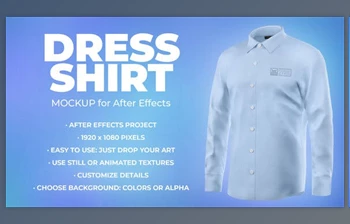 Download Dress Shirt – 5 <span class='badge badge-warning'>Scenes</span> Mockup Template – Animated Mockup PRO (<span class='badge badge-warning'>Videohive</span> 34761794) - AE <span class='badge badge-warning'>Project</span>