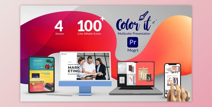 Download Color it – Multicolor Web and App Promo for Premiere Pro (Videohive 36730707)