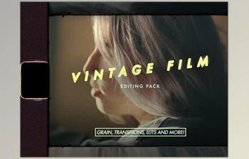 Download Vintage <span class='badge badge-warning'>Film</span> Editing Pack (Grain, Transitions, LUTs and Overlays) + Video Tutorial