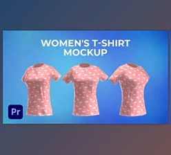 Download Womens T-shirt Mockup Template – Animated Mockup PREMIERE (VideoHive 37806070) - PR Project