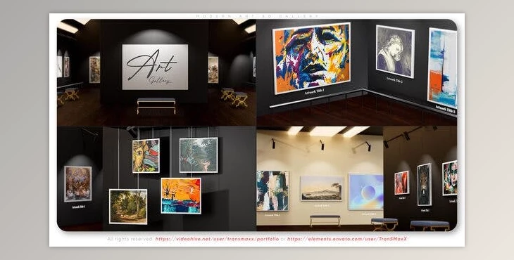 Download Modern Art 3d Gallery (Videohive 38396019) - AE Project
