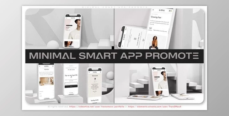 Download Minimal Smart App Promote (Videohive 38528535) - AE Project