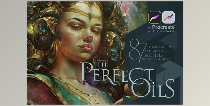 Download Perfect OILS: 87+ brushes 4PROCREATE CreativeMarket - 6441075