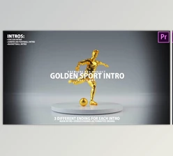 Download Golden Sport Intro Sports Promo for Basketball, Soccer, Football Premiere Pro (Videohive 38730450) - PR Project