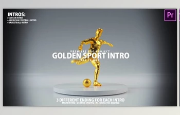 Download Golden Sport Intro Sports Promo for <span class='badge badge-warning'>Basketball</span>, Soccer, Football Premiere Pro (Videohive 38730450) - PR Project