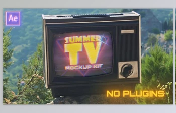 Download Retro TV Mockup <span class='badge badge-warning'>Kit</span> (Summer Edition) (Videohive 38858174) - AE Project
