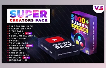 Download <span class='badge badge-warning'>Super</span> Creators Pack (3300+ Elements) – V1.4 (Videohive 30929735)