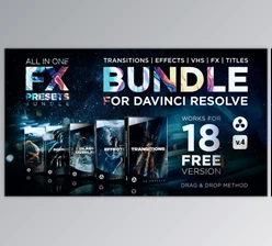 Download FX Presets Bundle for DaVinci Resolve | Transitions, Effects, VHS, SFX (Videohive 30888590)