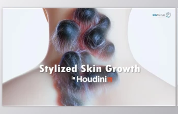 Download Stylized <span class='badge badge-warning'>Skin</span> Growth in Houdini - CGCircuit