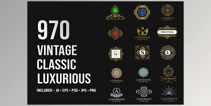 Download 970 Vintage & Luxurious Illustration CreativeMarket - 6426307