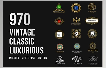 Download 970 Vintage & Luxurious Illustration <span class='badge badge-warning'>CreativeMarket</span> - 6426307
