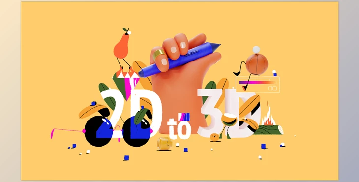 Download Motion Design School - 2D to 3D with Cinema 4D
