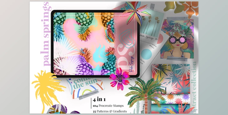 Download Palm Springs – Procreate & Photoshop CreativeMarket - 6296463