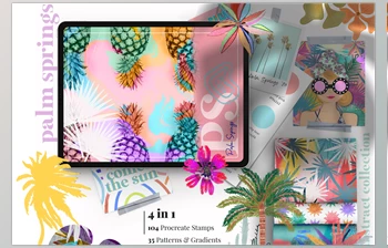 Download Palm Springs – <span class='badge badge-warning'>Procreate</span> & Photoshop <span class='badge badge-warning'>CreativeMarket</span> - 6296463