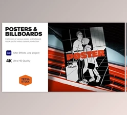 Download Various Posters & Billboards Mockups (Videohive 39860638) - AE Project