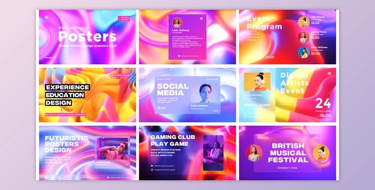 Download Motion Design Posters Pack V.2.0 (Videohive 40334882) - AE Project