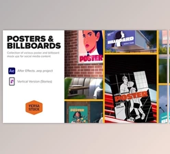 Download Various Poster & Billboard Mockups Stories (VideoHive 39963700) - AE Project