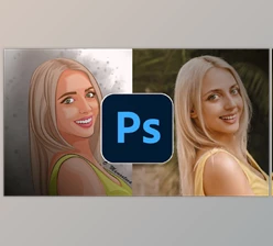 Download Photoshop drawing: how to draw a portrait for beginners by Udemy