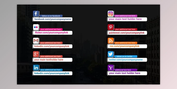 Download Social Media Lower Thirds (Videohive 42729340)