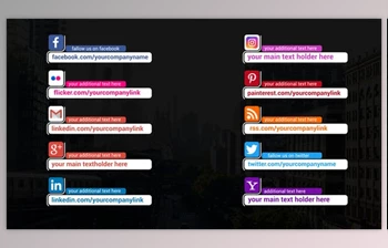 Download Social <span class='badge badge-warning'>Media</span> Lower Thirds (Videohive 42729340)
