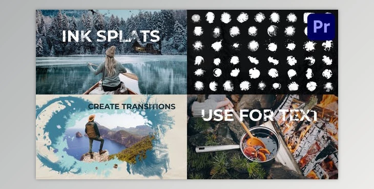 Download Ink Splats | Premiere Pro MOGRT (VideoHive 42974798)