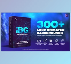 Download iBG | 300+ Loop Backgrounds for Premiere Pro (Videohive 35904445)