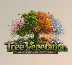 Tree Vegetation – Tree And Plant Animation Library Addon for Blender by Superhivemarket (v6.1 Pro)