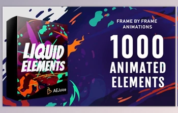 Download <span class='badge badge-warning'>AEJuice</span> Liquid Elements for After Effects and Premiere Pro