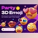 Download UI8 – Emoty – 3D Party & Celebration Emoji Set